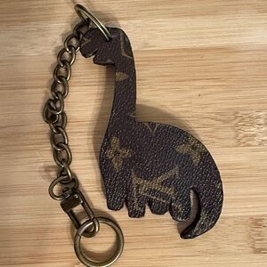 Handmade Louis Vuitton Keychain LV Bag charm Louis Vuitton Up cycled Keychain